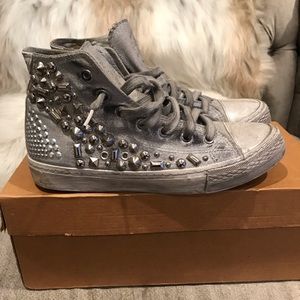 STUDSWAR Cleo Silver 100% Cotton Sneakers